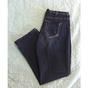 Silver Jeans co Straight Leg Dark Wash Jeans for Women 16